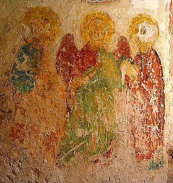 Фрески в церкви мч. Андрея Стратилата в Великом Новгороде